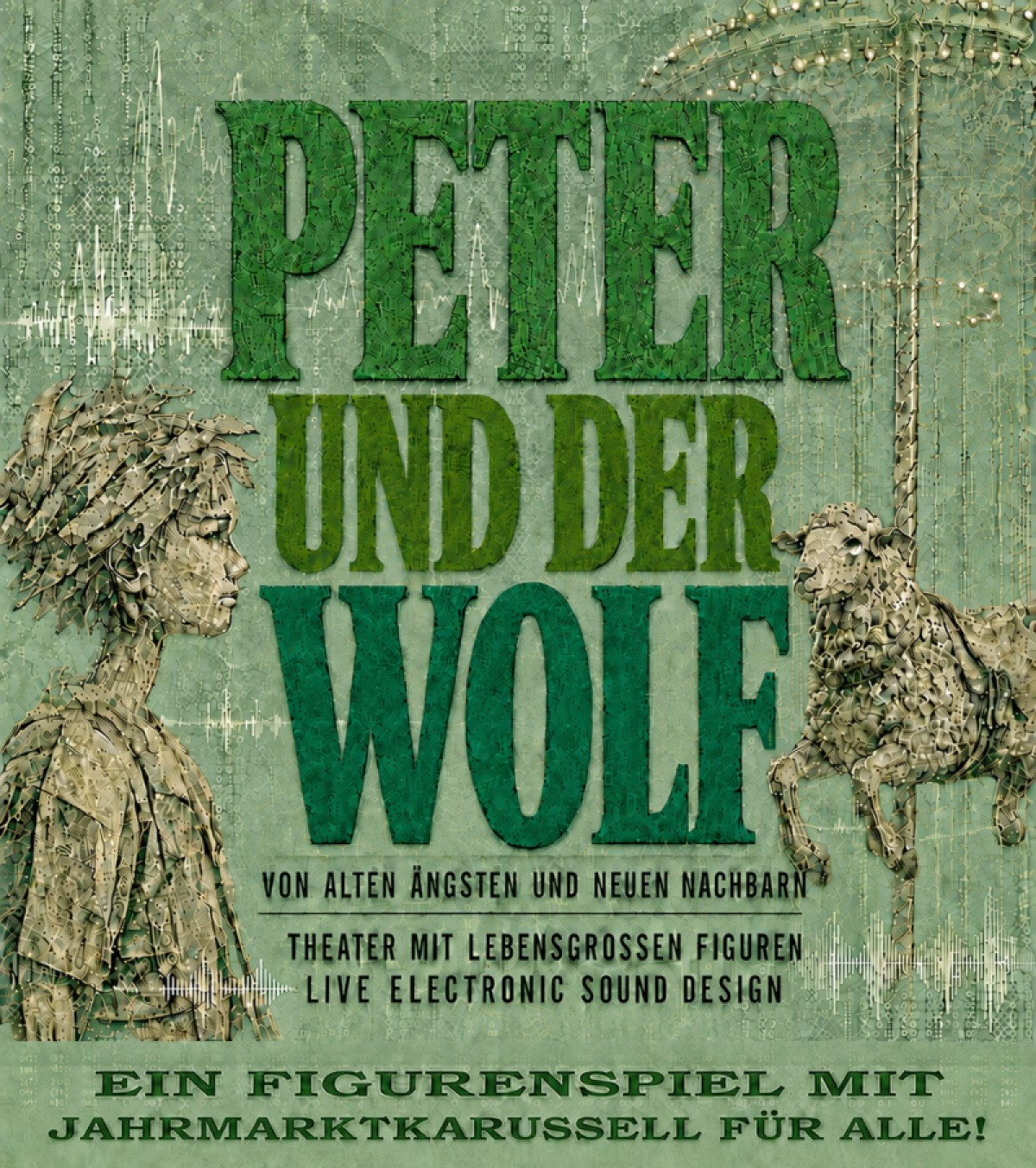 Peter und der Wolf Grafik hell
